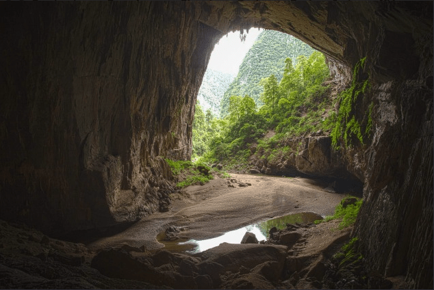 The main entrance of Hang En Cave, where 'Neverland' scenes from Hollywood's Pan were filmed. Photograph: Peter Barrett